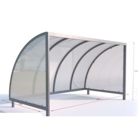 wiata na 10 rowerów/ 420 cm|Wyposażenie sklepów i instytucji  - Kreuj swój biznes z 4store.pl