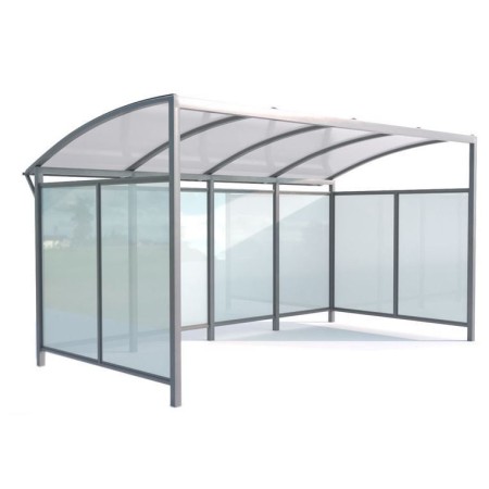 Wiata rowerowa "Perła" jednostronna zabudowana, na 10 rowerów, 420 cm , ocynkowana ogniowo Krajowy wiaty wózkowe i rowerowe - 4s