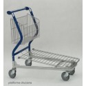 Wózek transportowy Vario 90, z koszem stałym, z platformą drucianą