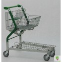 Wózek transportowy Vario 90 S, z koszem rozkładanym, z platformą drucianą