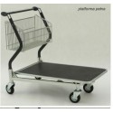 Wózek transportowy Vario 110, z koszem stałym, z platformą pełną