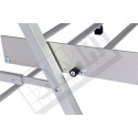 Stojak wystawowy składany aluminiowy - mechanizm składania i połączenia nóg