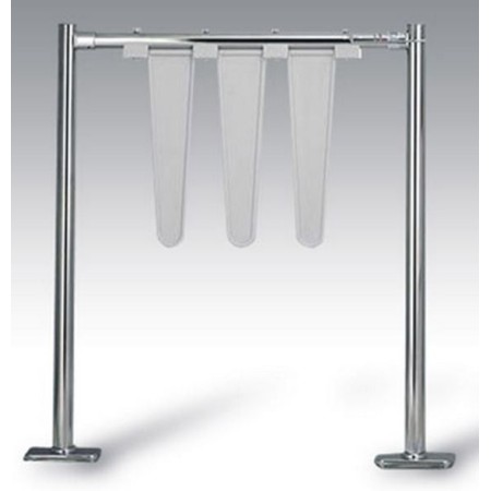 Przejazd (przepust) wózkowy L 800/ L 1000 mm z elementami z tworzywa (system prowadzenia klienta) Damix Bramki, barierki - 4stor