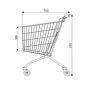 Wózek sklepowy MEC 80 Kifato MK Wózki metalowe - 4store.pl