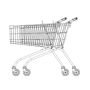 Wózek sklepowy MEC 130 Kifato MK Wózki metalowe - 4store.pl