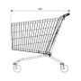 Wózek sklepowy MEC 180 Kifato MK Wózki metalowe - 4store.pl