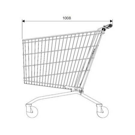 Wózek sklepowy MEC 210 Kifato MK Wózki metalowe - 4store.pl