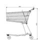 Wózek sklepowy KMK 130 Kifato MK Wózki metalowe - 4store.pl