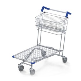 Wózek transportowy 30 Mec 250 Krótki kosz górny, platforma Kifato MK Urządzenia magazynowe - 4store.pl