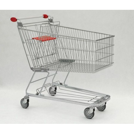Wózek sklepowy Classic 185, z siedziskiem dla dziecka (pojemność 178 litrów) Damix Wózki metalowe - 4store.pl