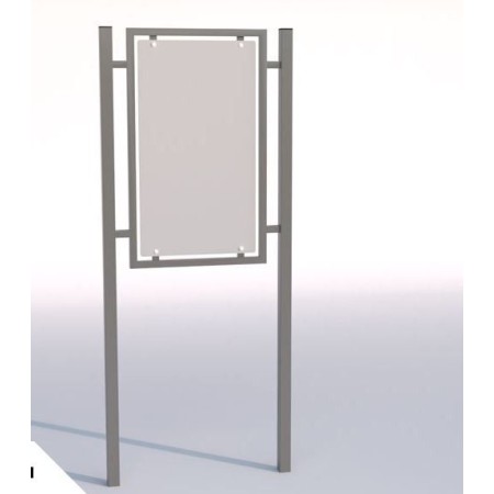 Tablica informacyjno - reklamowa Genoa, stal ocynkowana malowana Krajowy Tablice i gabloty - 4store.pl