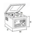 Pakowarka próżniowa CAS CVP-450/A - rysunek techniczny z wymiarami