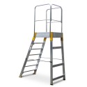Mostek jednostronny Forte, drabina, podest, 7 stopni