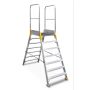 Mostek dwustronny Forte, drabina, podest, 6 stopni Krajowy Drabiny, podesty, schodki - 4store.pl