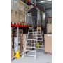 Mostek dwustronny Forte, drabina, podest, 6 stopni Krajowy Drabiny, podesty, schodki - 4store.pl
