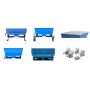 Kontener samowyładowczy TIPPO low - build 550, z niskimi burtami, 1645x1065x525 mm, ładowność 1500 kg Import Szwecja Urządzenia 