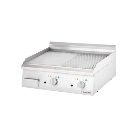 Płyta grillowa elektryczna, gładko-ryflowana, 8,1 kW Stalgast Sp. z o.o. Grille kontaktowe - 4store.pl