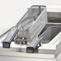 Frytownica elektryczna 10 l 9 kW - kosze z uchwytami nad wanną