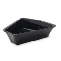 Pojemnik Karuzela 8 cm z plexi - czarny trójkątny element widok z góry pod kątem
