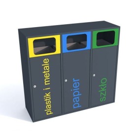 Kosz do segregacji odpadów Etna III 80 l