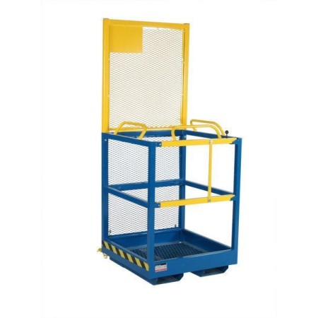 Pomost roboczy, kosz do wózka widłowego AK 1200x1200 Import Szwecja Drabiny, podesty, schodki - 4store.pl