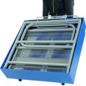 Pomost roboczy AK 1000x1000 - złożona platforma przewożona na kółkach