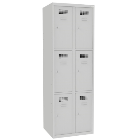 Szafa metalowa 6 -skrytkowa Krajowy Szafy BHP i skrytkowe - 4store.pl