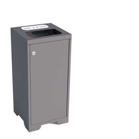 Kosz na odpadki Platon IV, stal ocynkowana malowana Krajowy Kosze na śmieci - 4store.pl