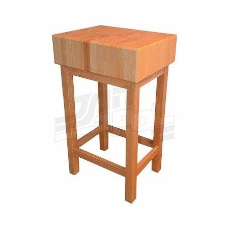 Kloc 50x50x25 cm masarski, rzeźniczy, blat i podstawa drewniane Krajowy Kloce, deski do krojenia - 4store.pl