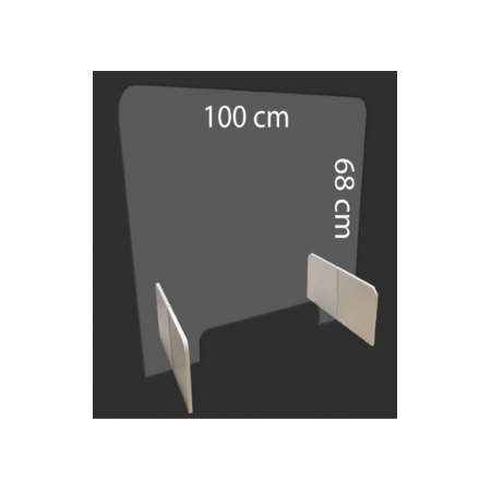 Osłona z pleksi do ochrony przed koronawirusem 100x68cm  Sprzęt i środki ochrony przed Koronawirusem - 4store.pl