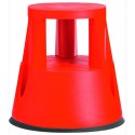 Taboret stołowy, stołek, paleta stopniowa, plastikowy, 2 stopnie, czerwony Import Szwecja Drabiny, podesty, schodki - 4store.pl