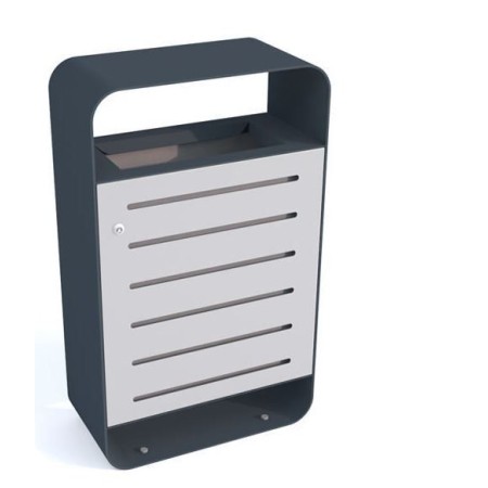 Kosz na odpadki Tytan I, stal ocynkowana malowana Krajowy Kosze do segregacji odpadów - 4store.pl