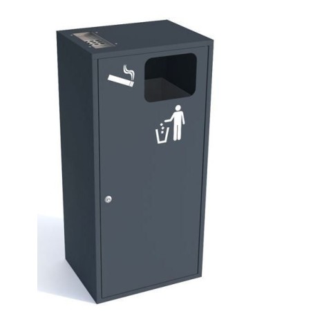 Koszopopielnica Kaja III, stal ocynkowana malowana Krajowy Kosze na śmieci - 4store.pl