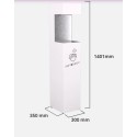 Stacja do dezynfekcji rąk SaniStation Outdoor - rysunek techniczny z wymiarami
