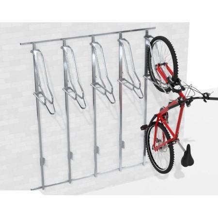 Wieszak na rowery Lift - 5 Premium, na profilu nośnym, stal ocynkowana Krajowy Stojaki na rowery - 4store.pl