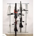 Wieszak na rowery Lift-5 Premium - dwa rowery zawieszone pionowo na ścianie