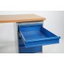 Stół roboczy z deską, 5 szuflad, 1600 mm, udźwig 500 kg Import Szwecja Drabiny, podesty, schodki - 4store.pl