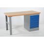 Stół roboczy z deską, 6 szuflad, 2000 mm, udźwig 500 kg Import Szwecja Drabiny, podesty, schodki - 4store.pl