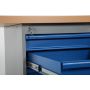 Stół roboczy z płytą stalową, 6 szuflad, 2000 mm, udźwig 500 kg Import Szwecja Drabiny, podesty, schodki - 4store.pl