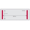 Pakowarka próżniowa Inoxxi 2180N - schemat komory z wymiarami 800x320 mm