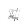 Stół podnośnikowy aluminiowy, unoszący 100 kg Import Szwecja Drabiny, podesty, schodki - 4store.pl