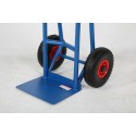 Wózek transportowy 350 kg - platforma i koła z bliska