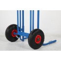Wózek do transportu opon 200 kg - koła pneumatyczne i dolna rama