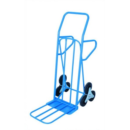 Wózek taczkowy składany, z podestem, na kółkach, udźwig 200 kg Import Szwecja Wózki spawalnicze i do beczek - 4store.pl