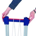 Wózek składany RuXXac - dłonie na zawiasie rączki, mechanizm składania