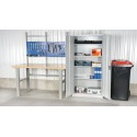 Szafa metalowa SWED 100, szara Import Szwecja Szafy BHP i skrytkowe - 4store.pl