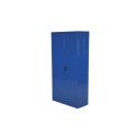 Szafa metalowa SWED Easy 180x90x40 niebieska - widok z przodu pod kątem, zamknięte drzwi
