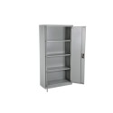 Szafa metalowa SWED Easy 180x90x40 - otwarte drzwi, wnętrze z trzema półkami