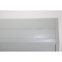 Szafa metalowa SWED Easy 180x90x40 - skośny dach z zawiasami, widok z góry