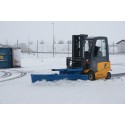 Pług śnieżny do wózka widłowego 3000 mm - odśnieżanie placu przez wózek widłowy